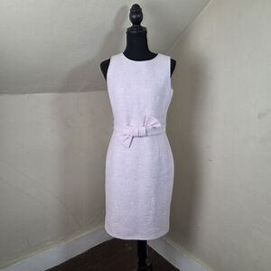 PAULE KA Bow-Detail Pink Sheath Dress Size 38(8)